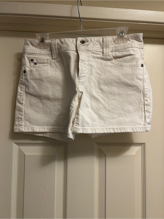 Tommy Hilfiger Pants - Tommy Hilfiger White Denim Short Shorts
